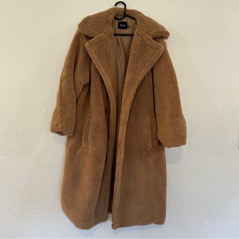 BooHoo Oversized Teddy Faux Fur Jacket